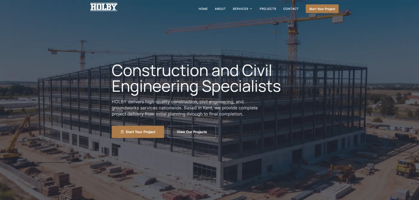 Full-scale Construction Works — view 1