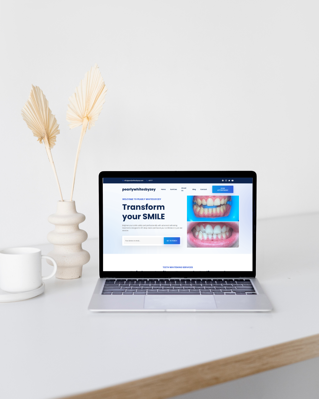 Pearly Whites By Zey website project screenshot